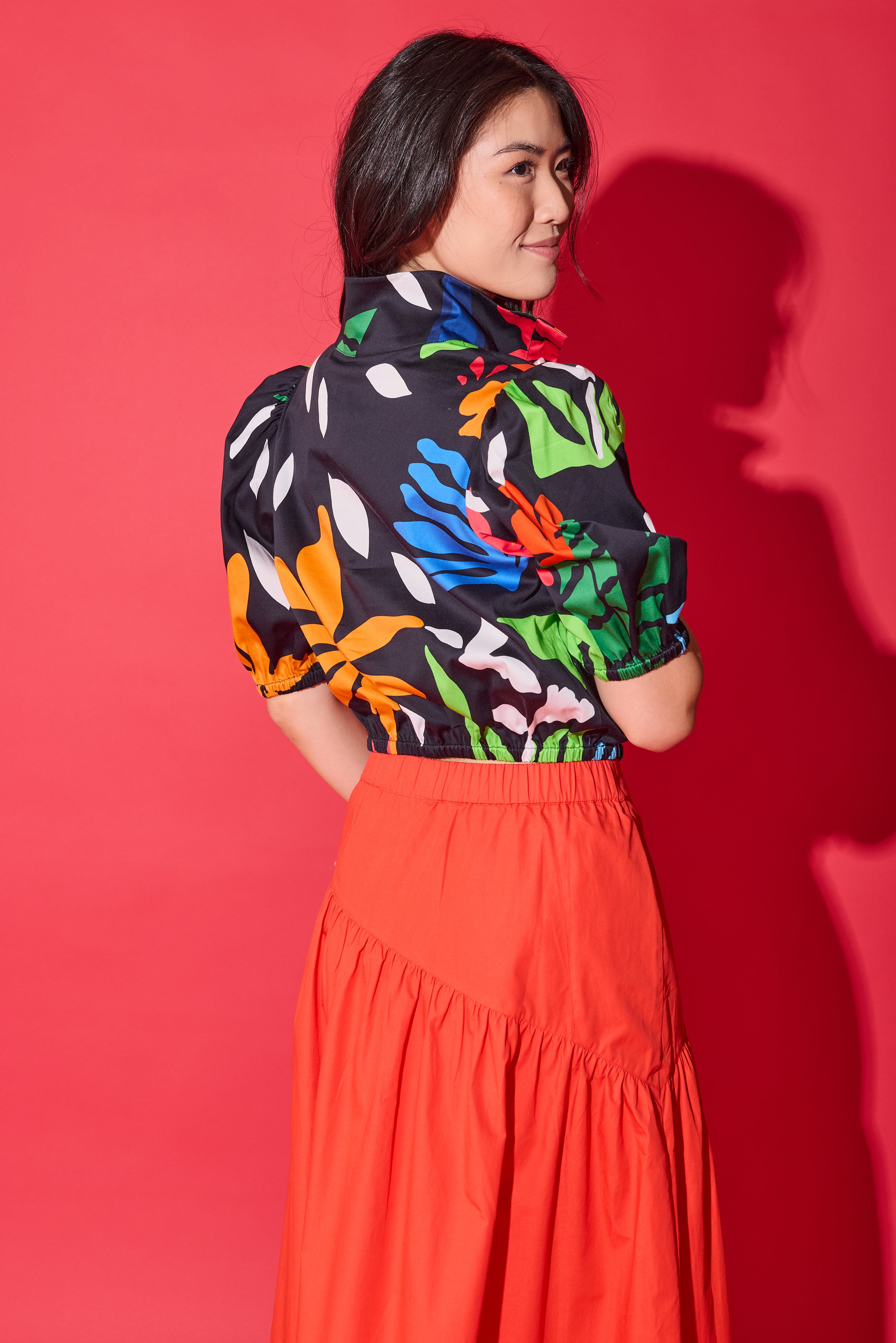Amber Top - Black Majorelle