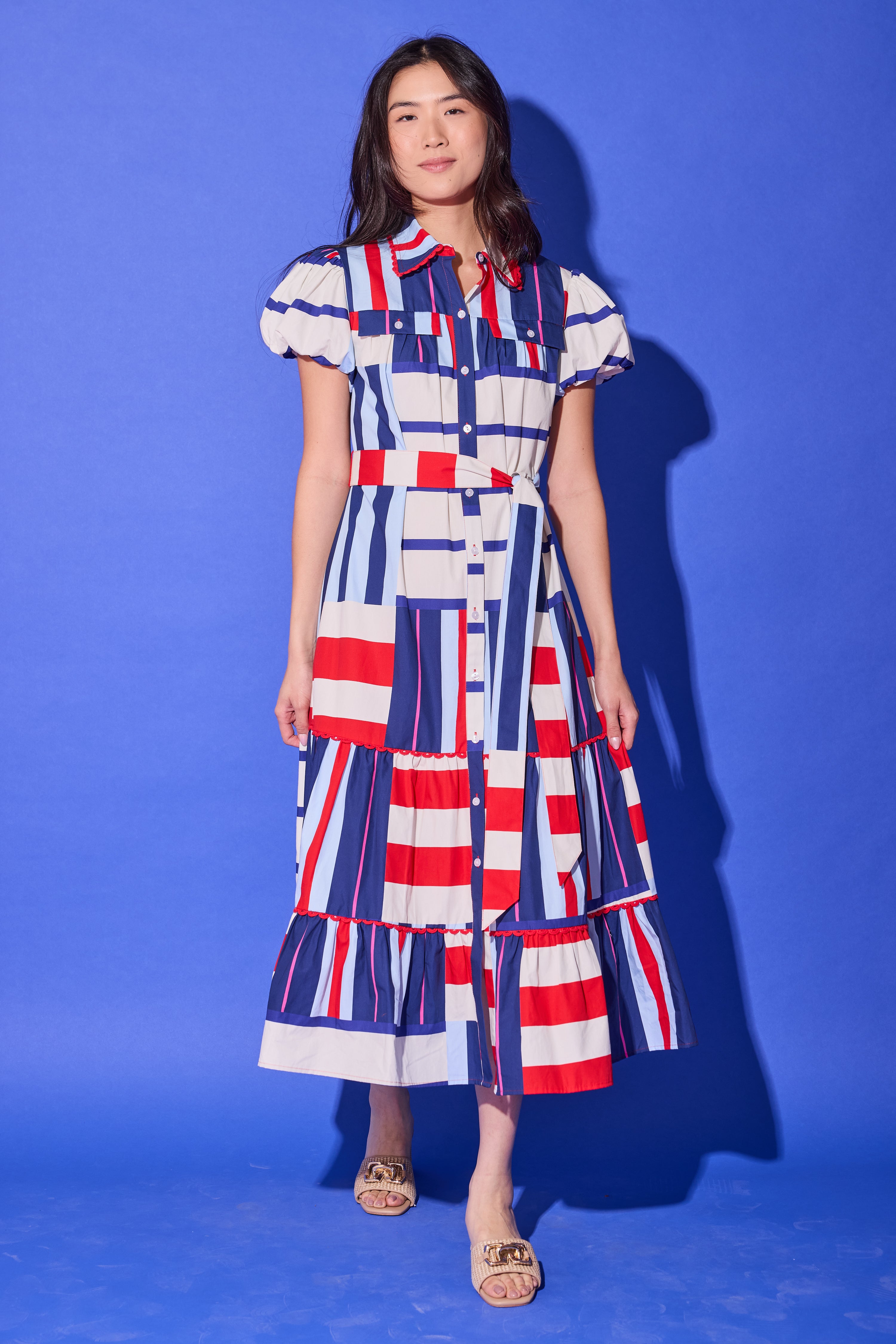 Luna Dress - Maritime Stripe