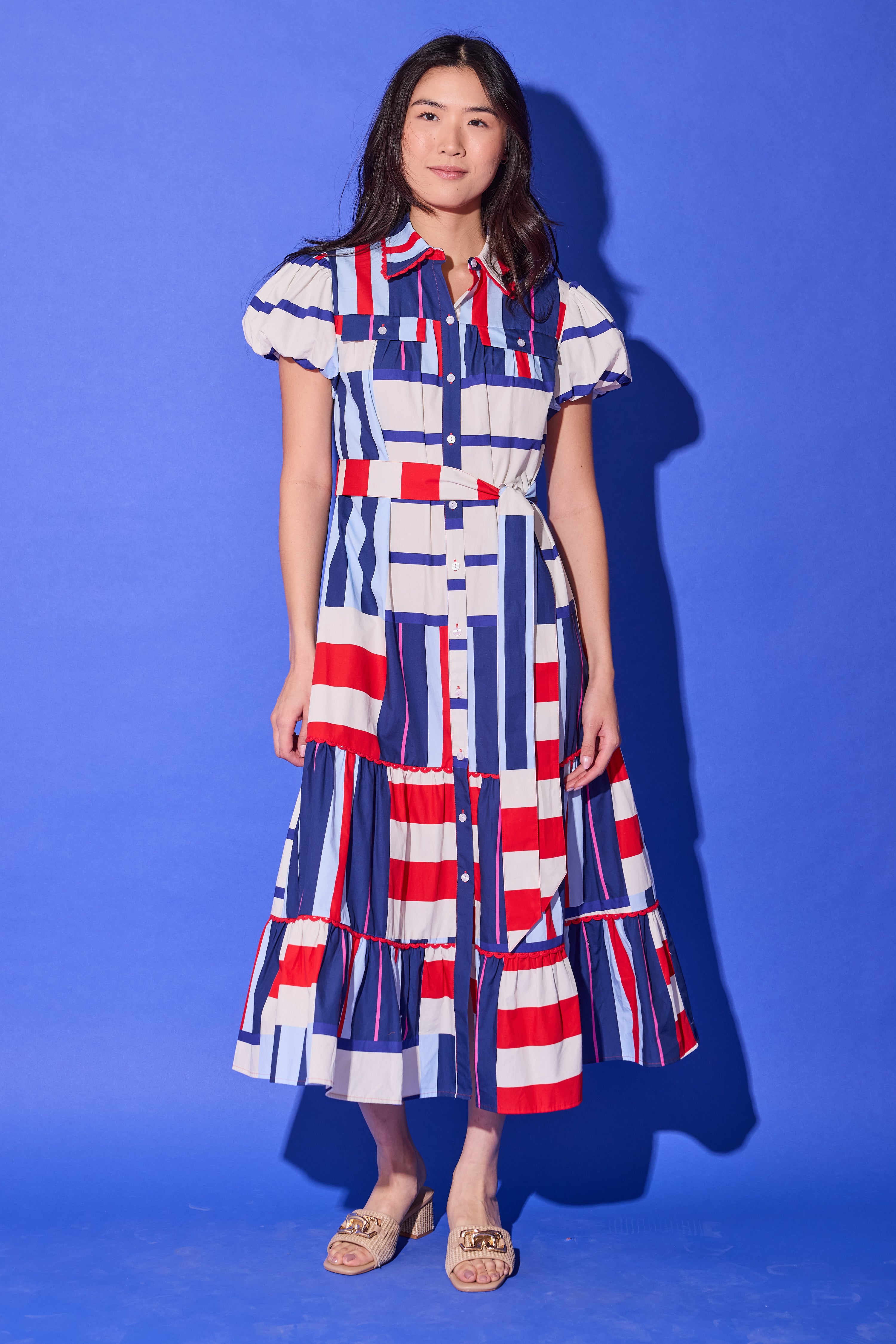 Luna Dress - Maritime Stripe