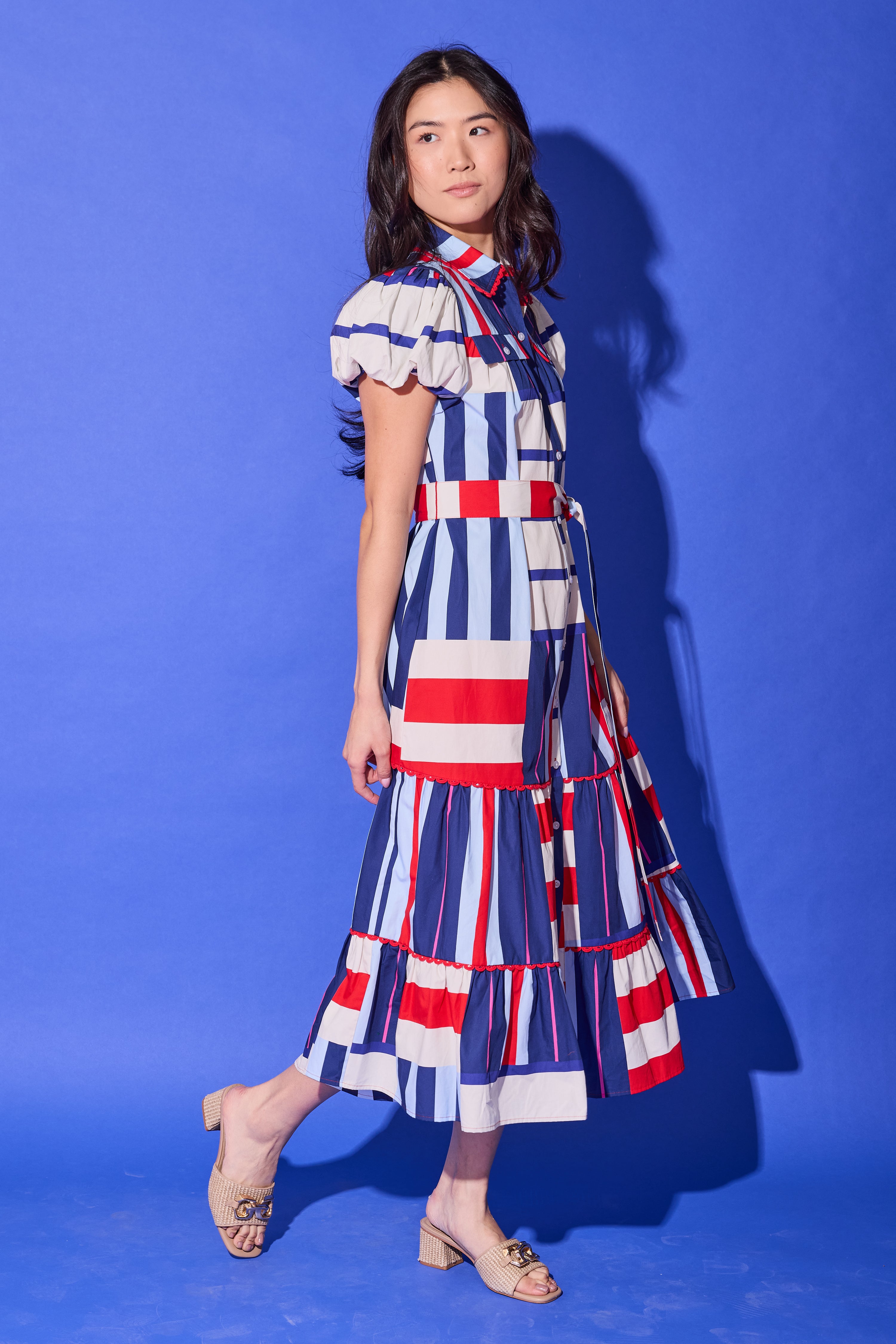 Luna Dress - Maritime Stripe