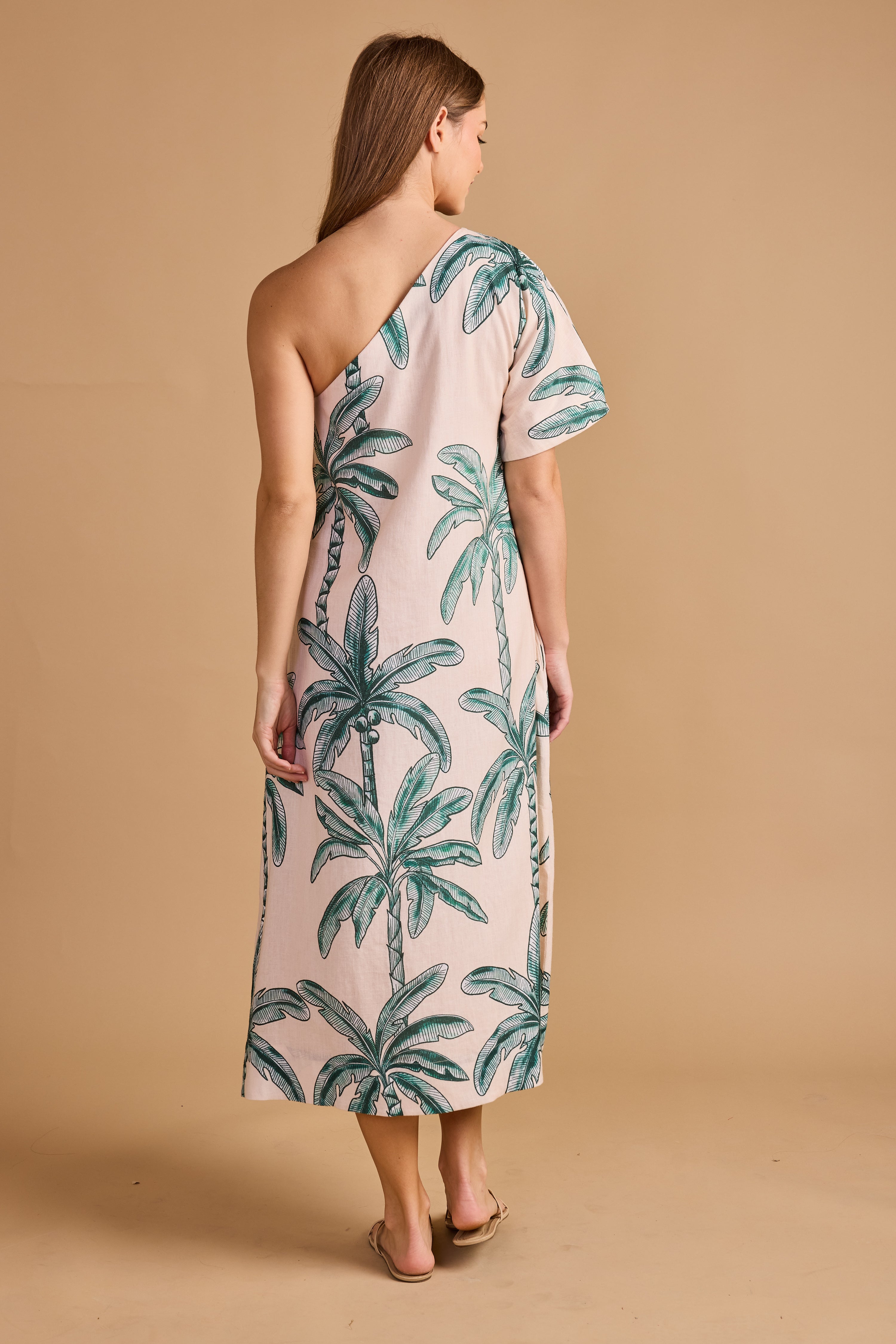 Janey Dress - Coconut Palm