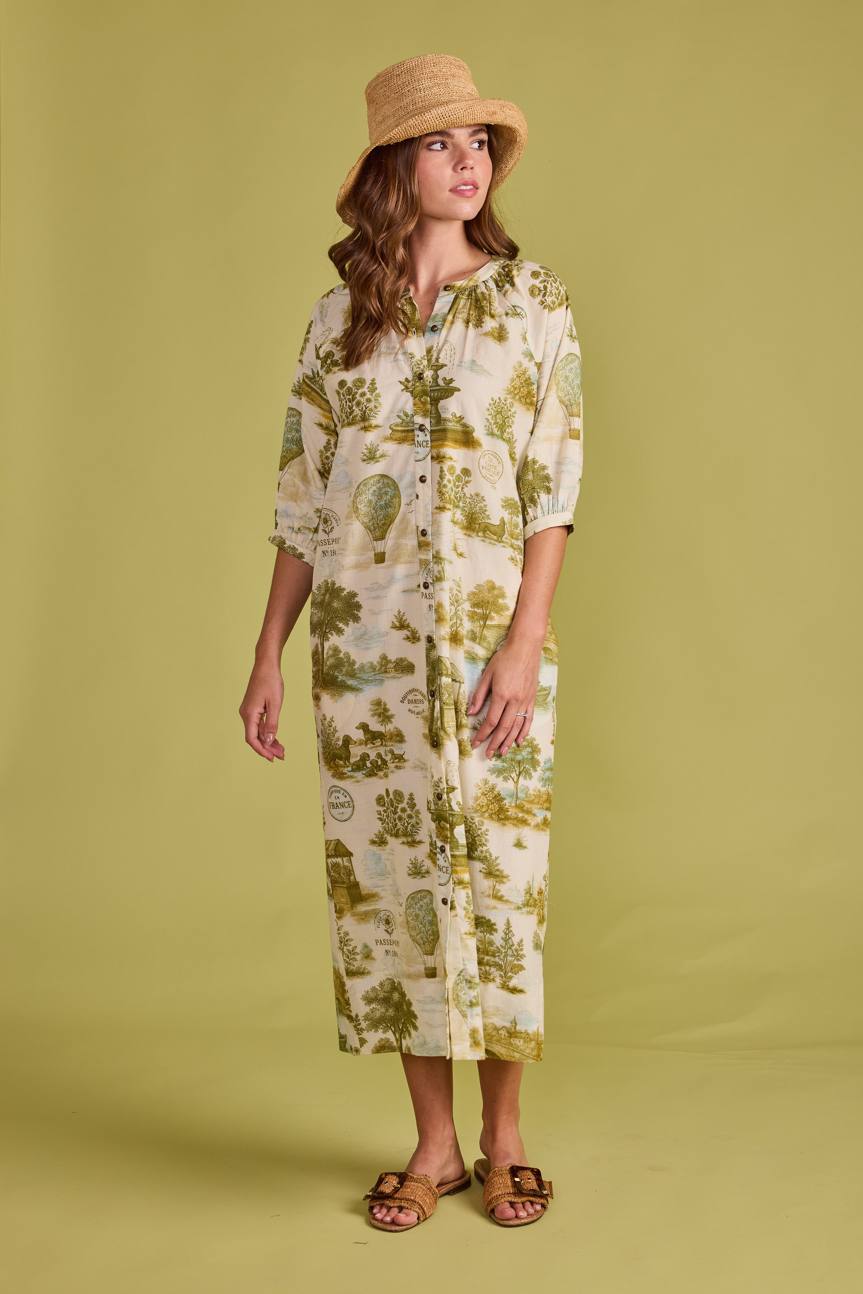 Madeline Dress - Balloon Toile