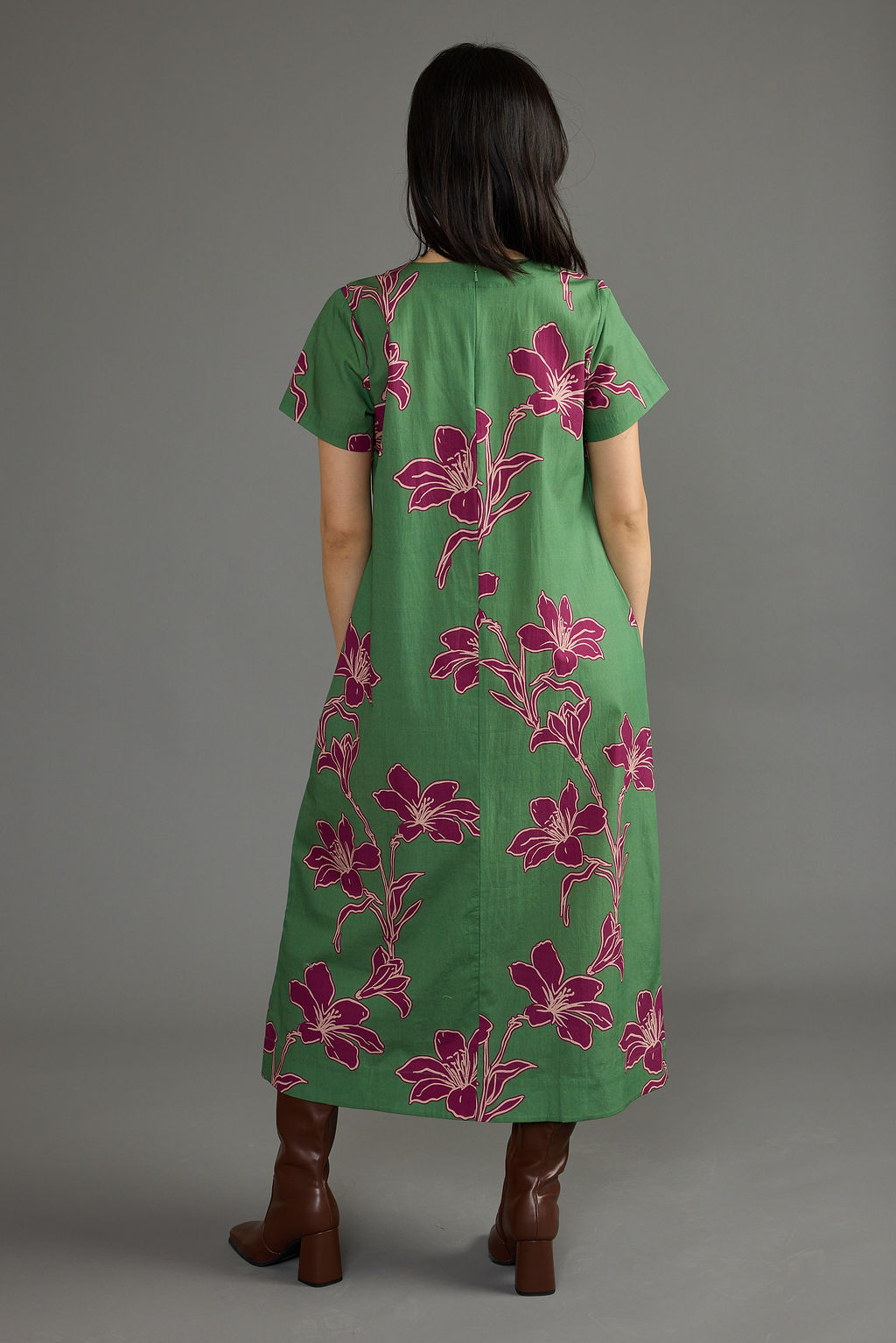 Ellie Dress - Verde Orchid