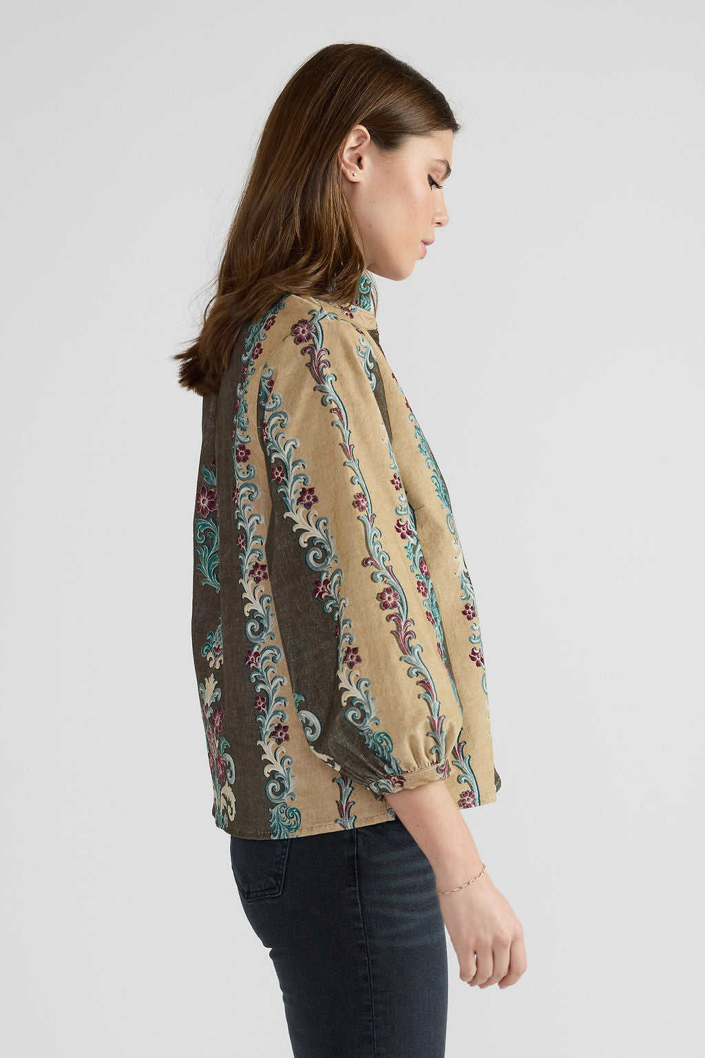 Miles Top - Gilded Stripe