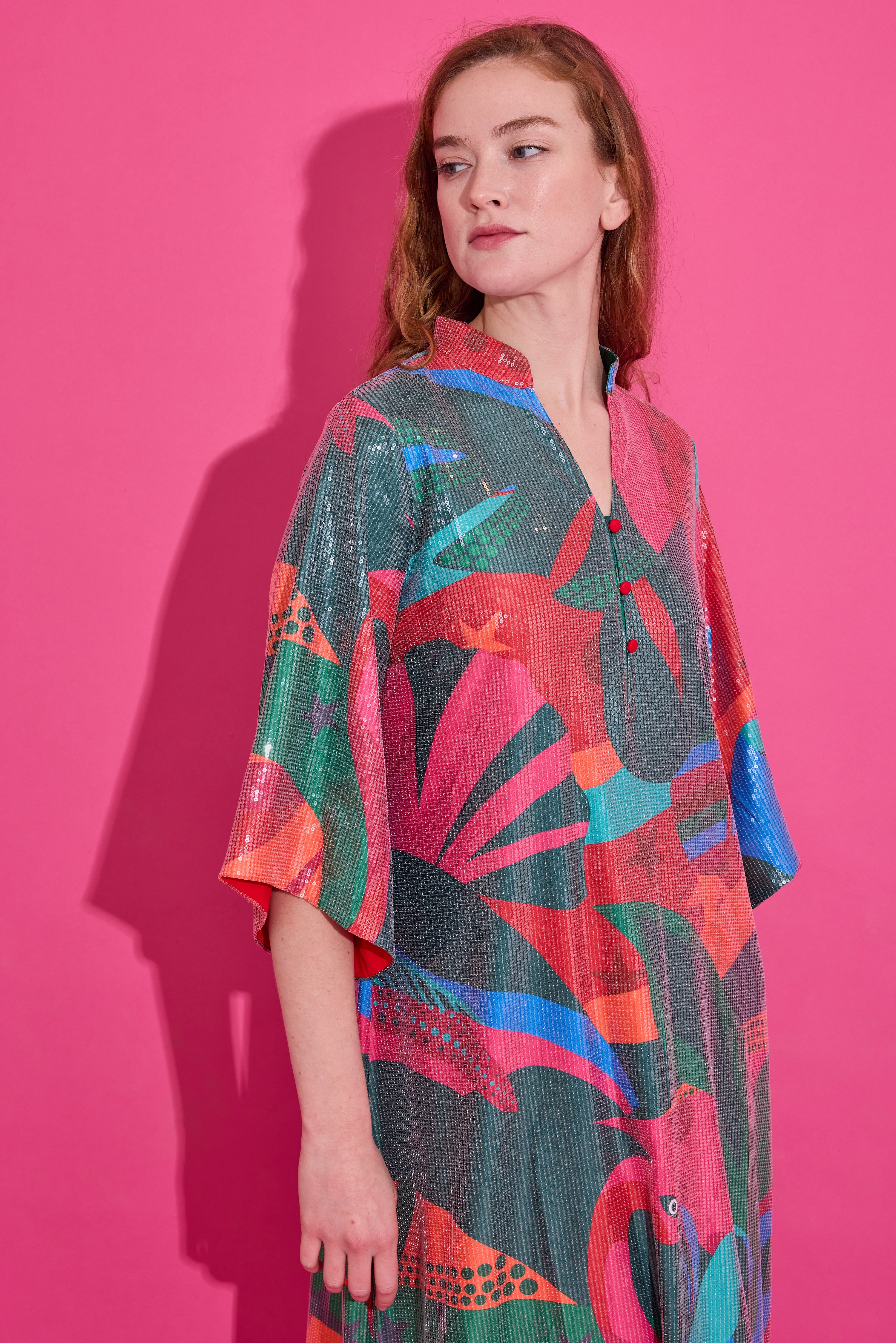 Jerry Dress - Tropical Triangle