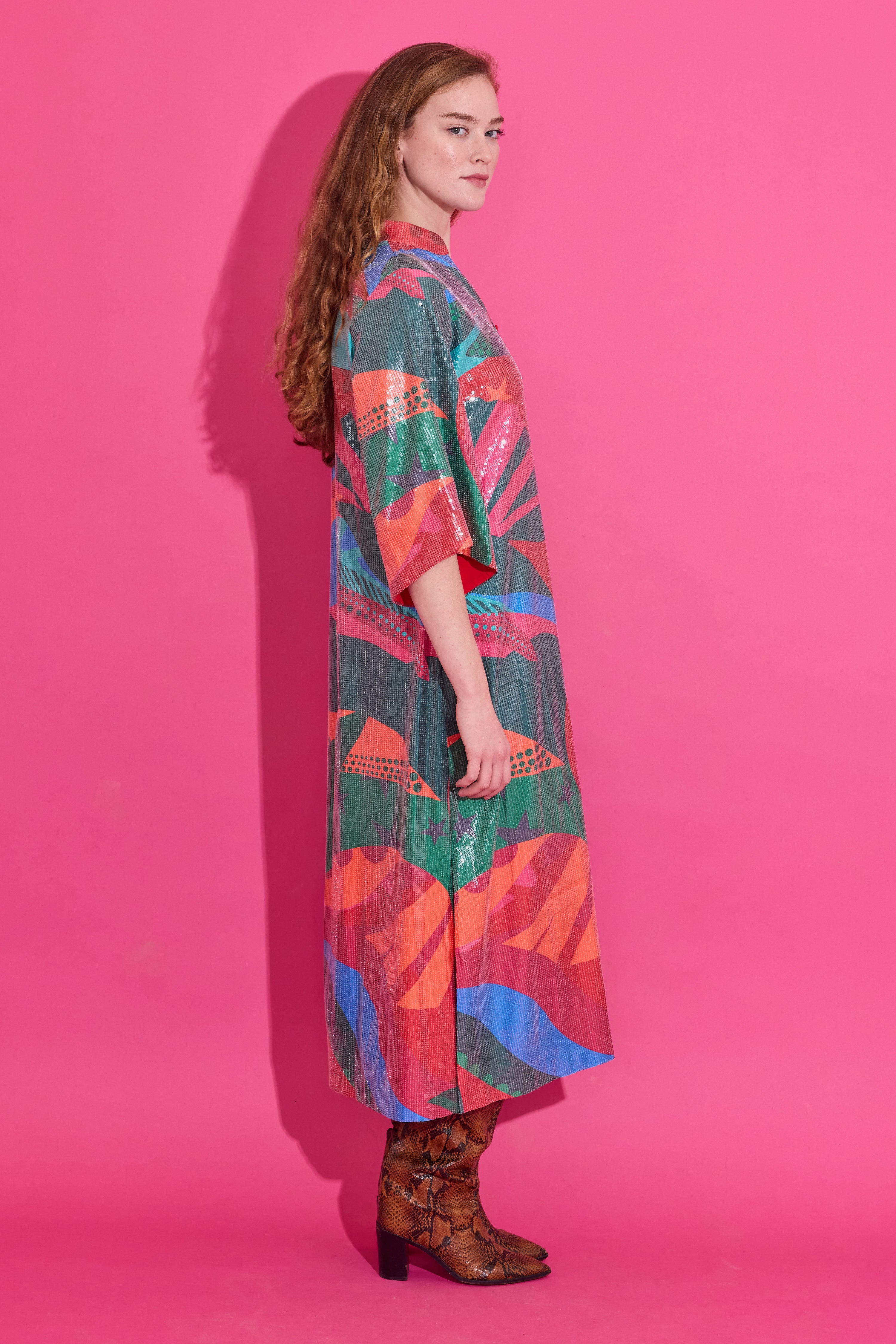 Jerry Dress - Tropical Triangle