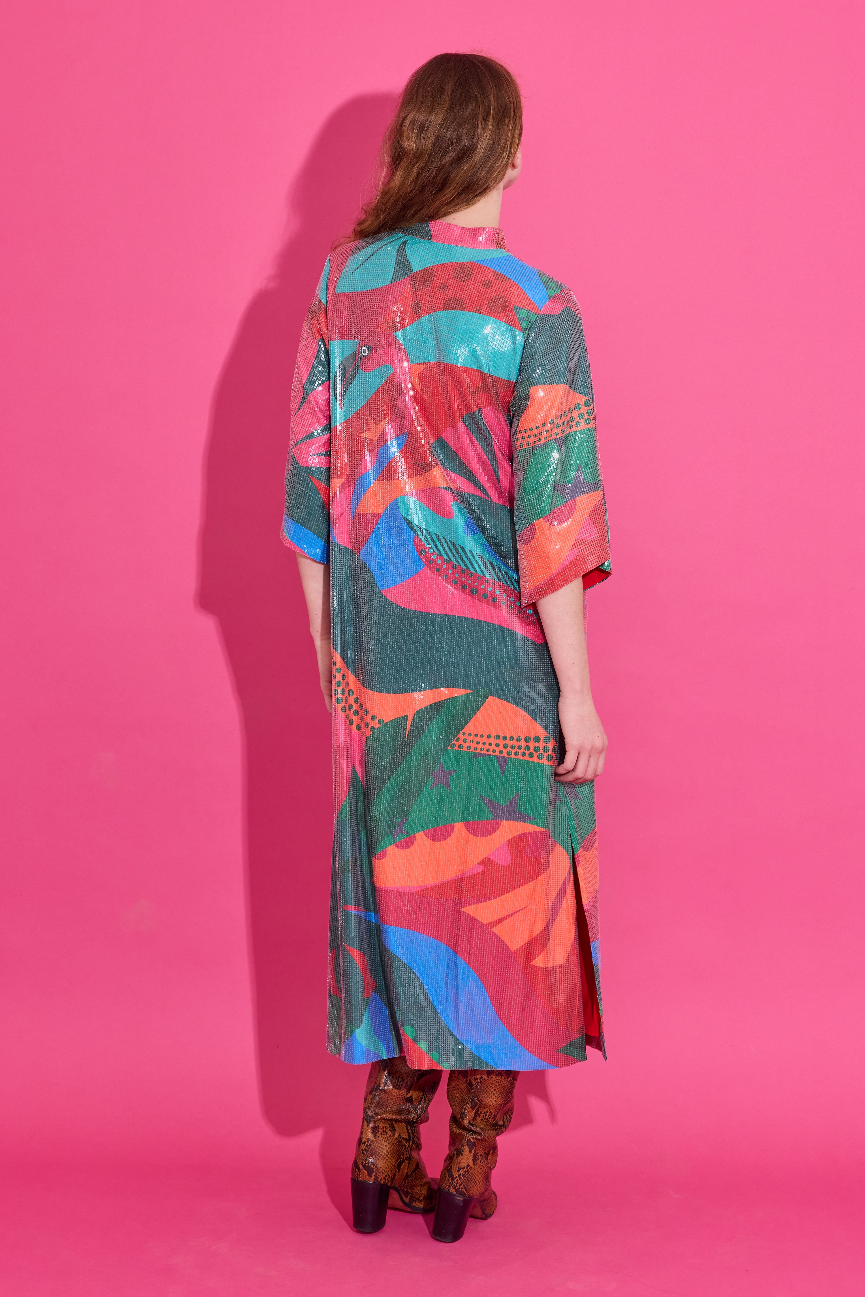 Jerry Dress - Tropical Triangle
