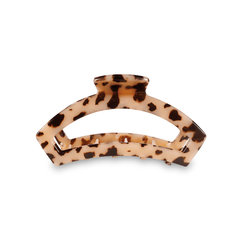 Open Blonde Tortoise Small Claw Hair Clip