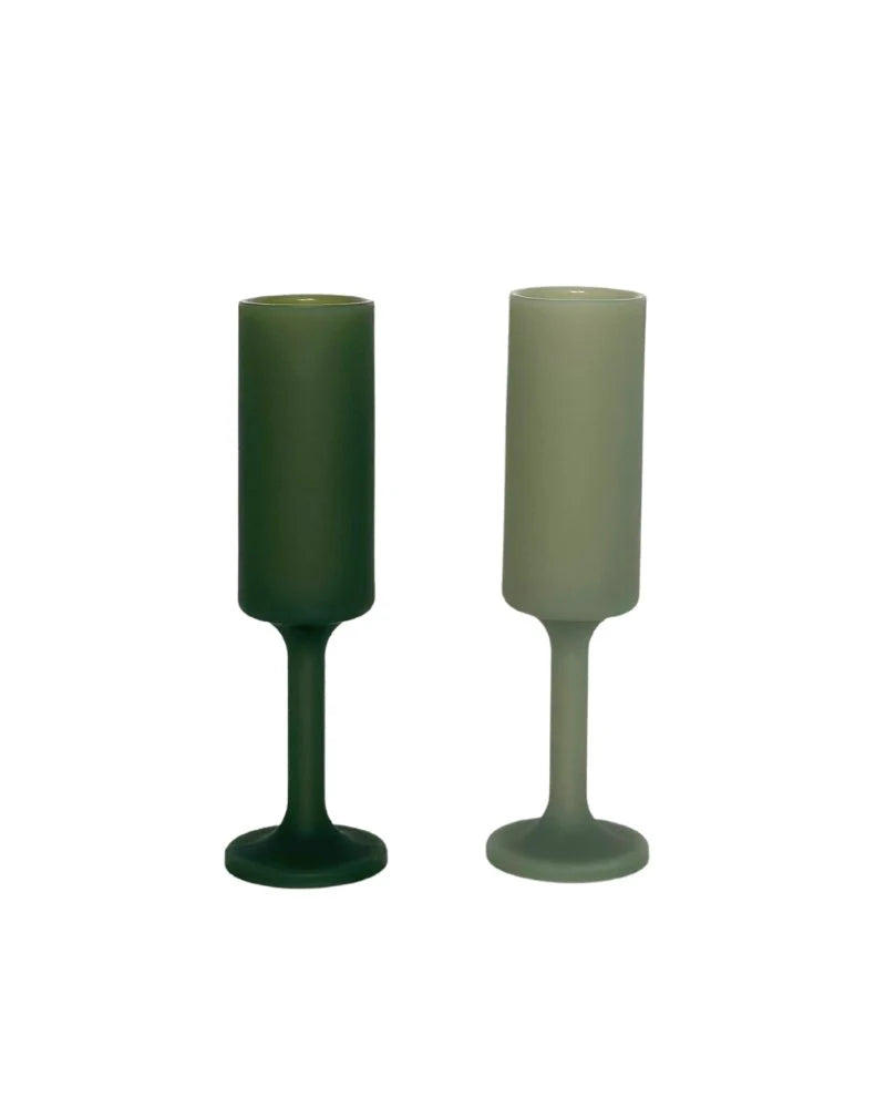 Sage + Olive | Seff | Silicone Unbreakable Champagne Flute