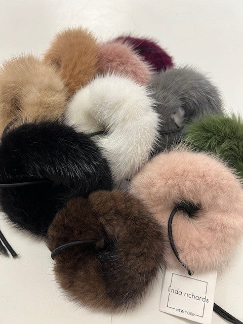 Genuine Mink Scrunchies - Multiple Color Options