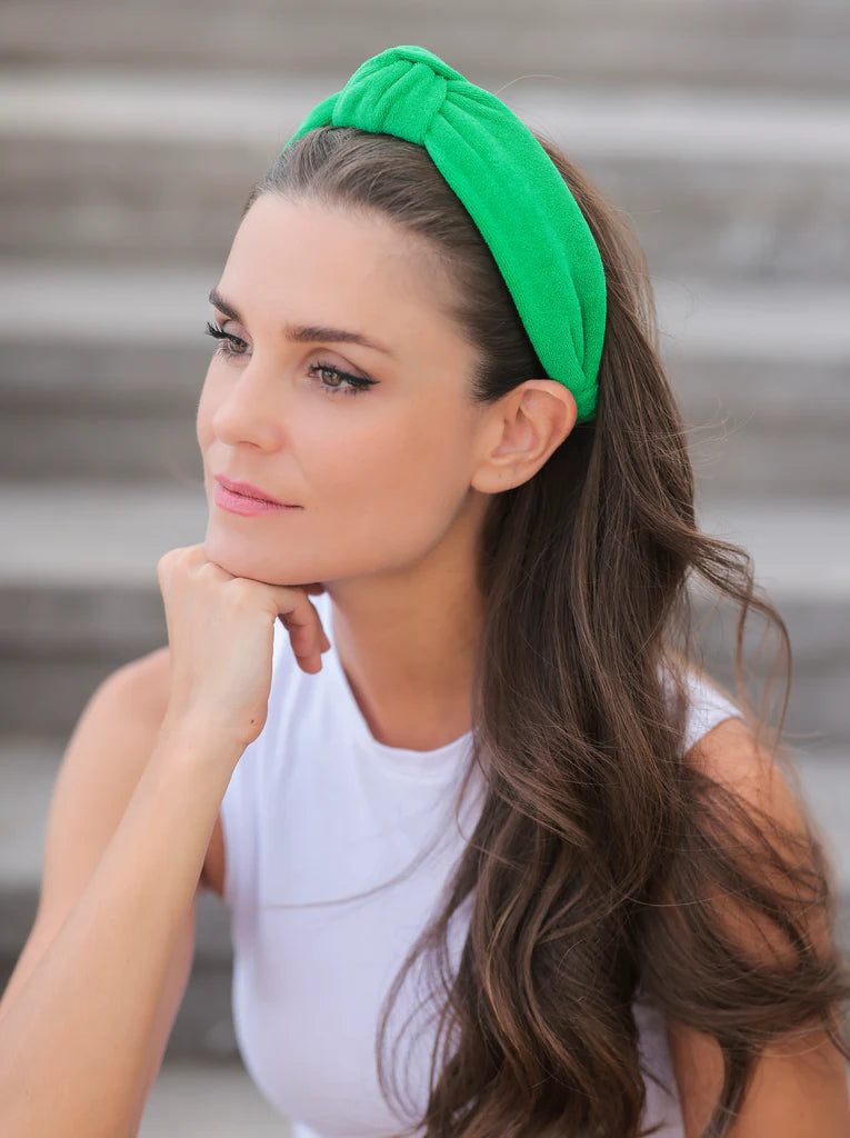Knotted Terry Headband- Multiple Colors