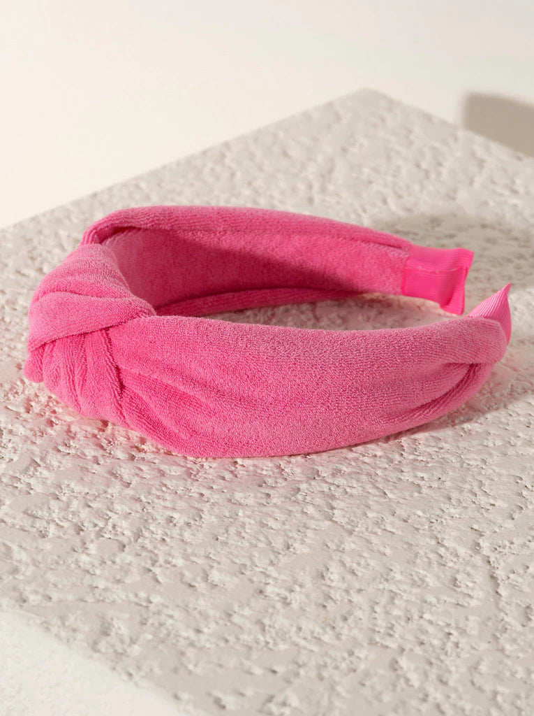 Knotted Terry Headband- Multiple Colors