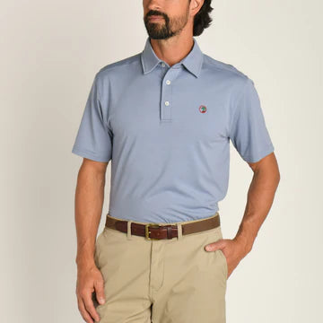 Hayes Performance Logo Polo- Tempest Blue