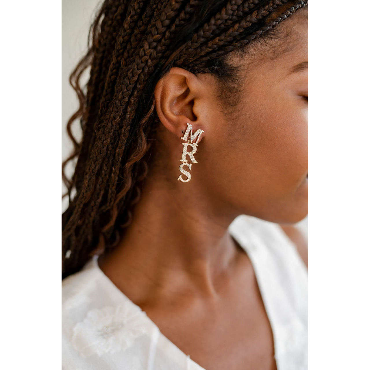 MRS Rhinestone Earrings