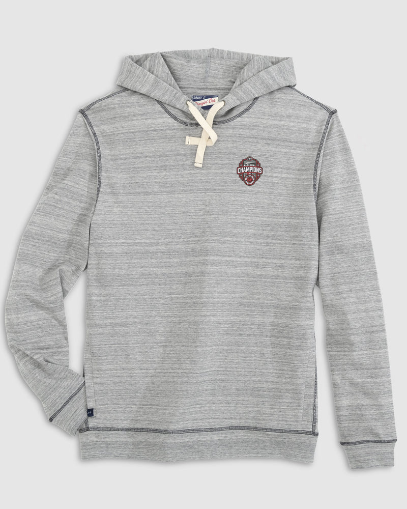 Georgia 2022 CFP National Champions Peppers Cotton Drawstring Hoodie- Light Gray