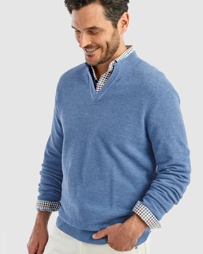Belmore Sweater- Laguna Blue