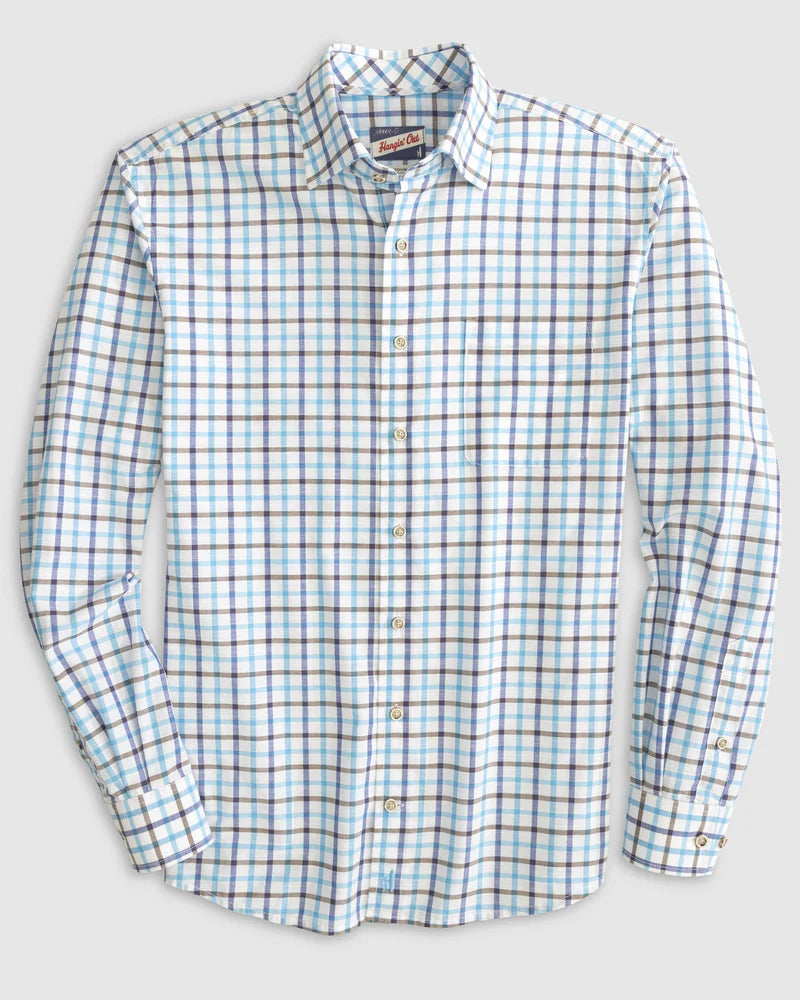 Mardy Button Up Shirt- Bondi Blue