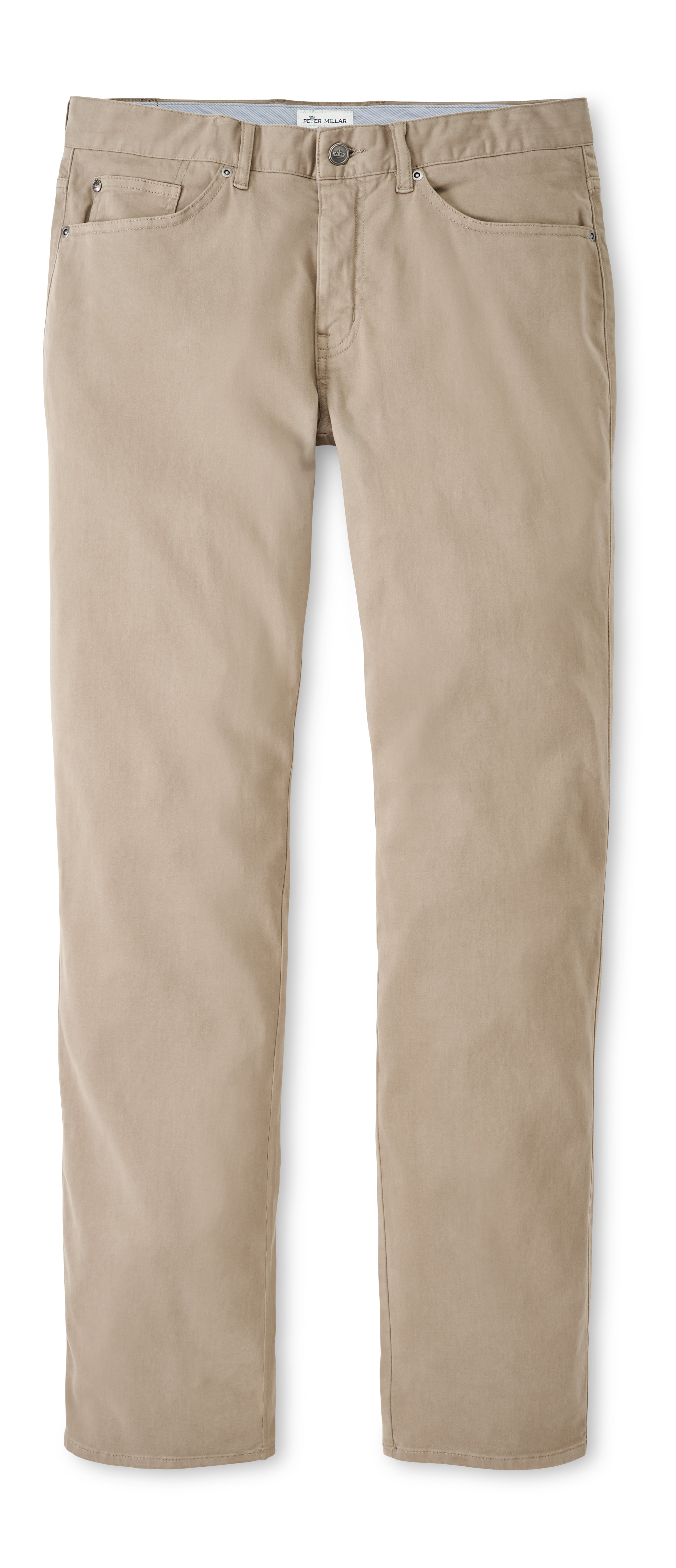 Ultimate Sateen Five-Pocket Pant in Khaki by Peter Millar