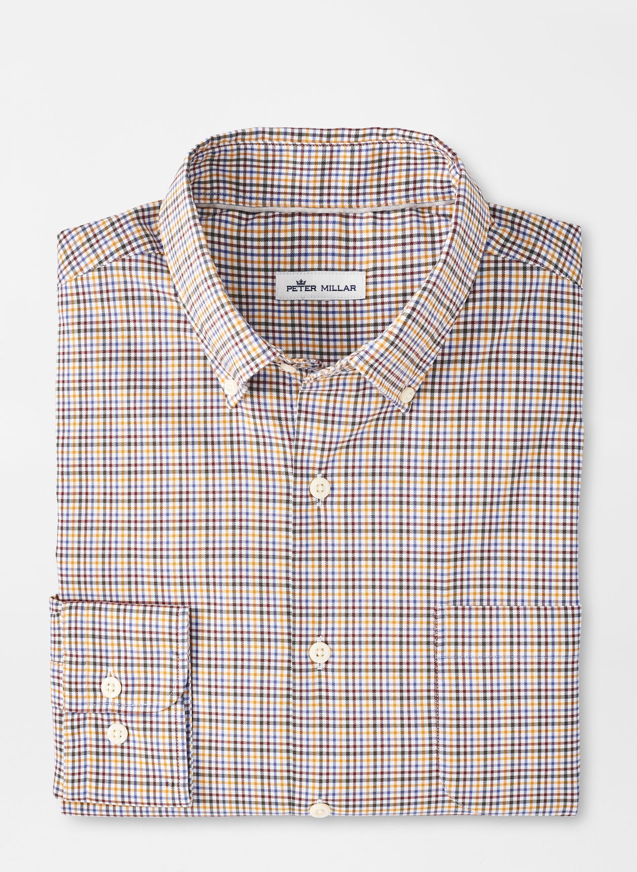 Quinby Crown Lite Cotton-Blend Sport Shirt-  Claret