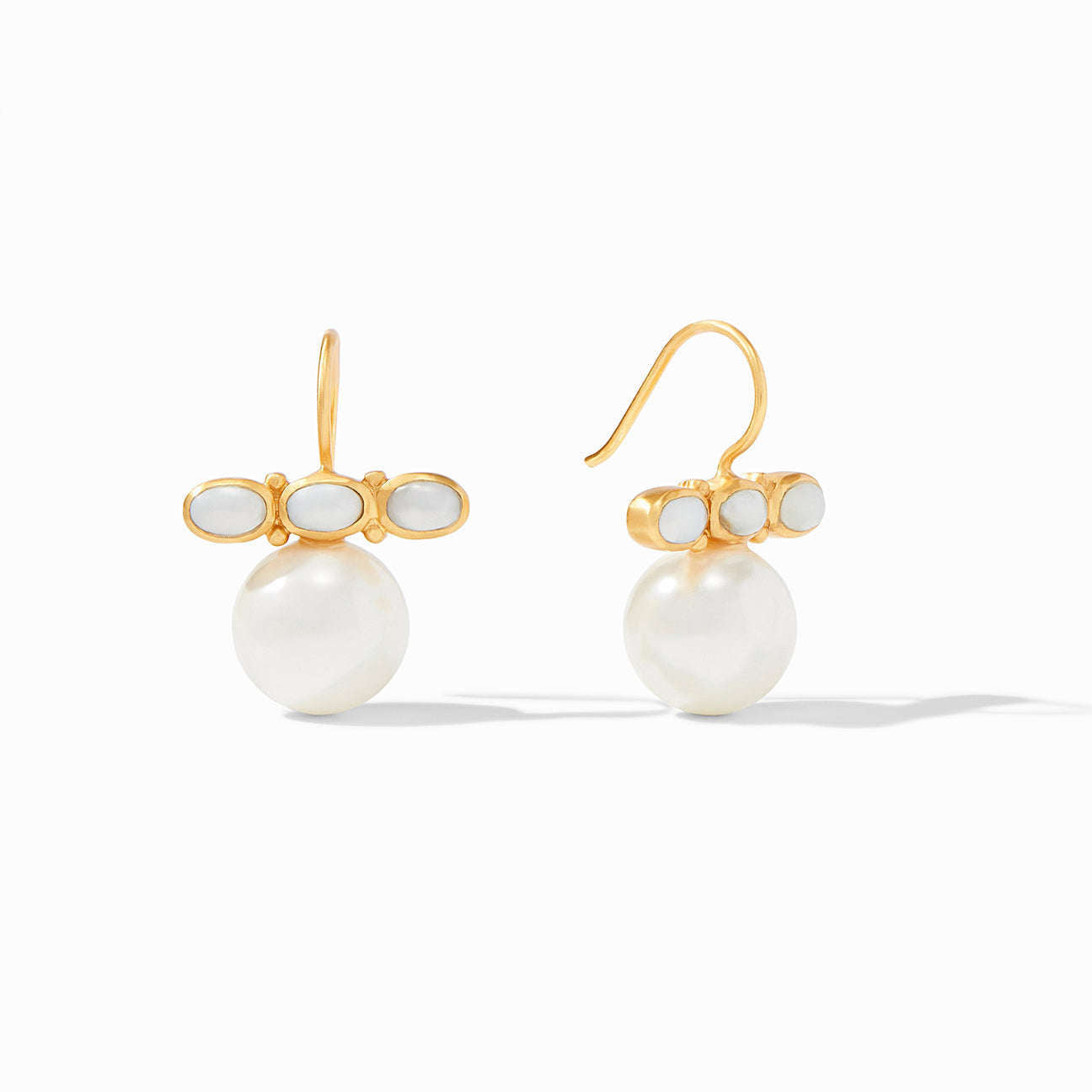 Mykonos Pearl Earring - Gold Shell Pearl