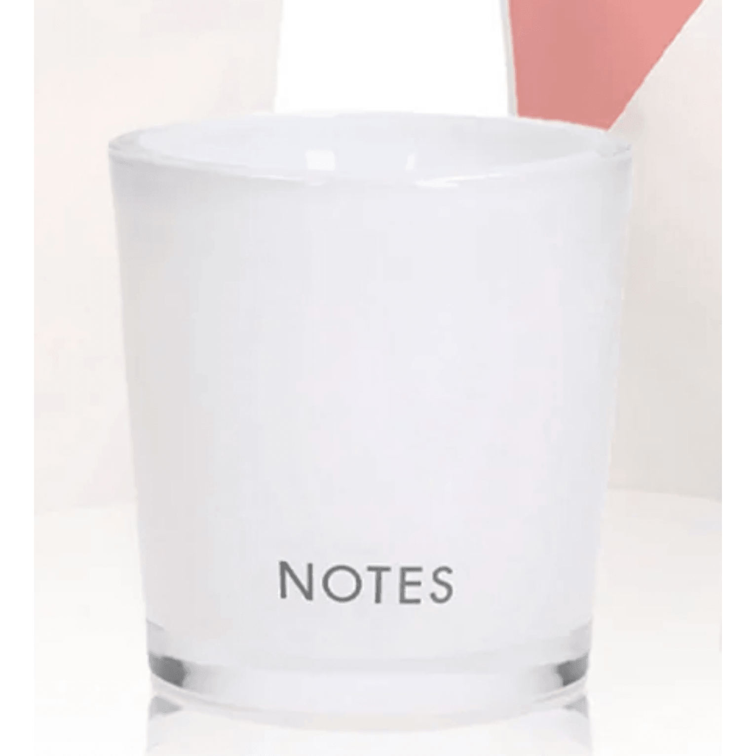 Refillable Candle Glass-White