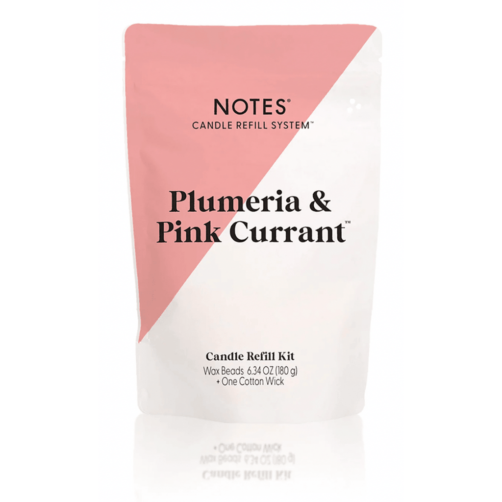 Notes Candle Refill Kit Plumeria & Pink Currant