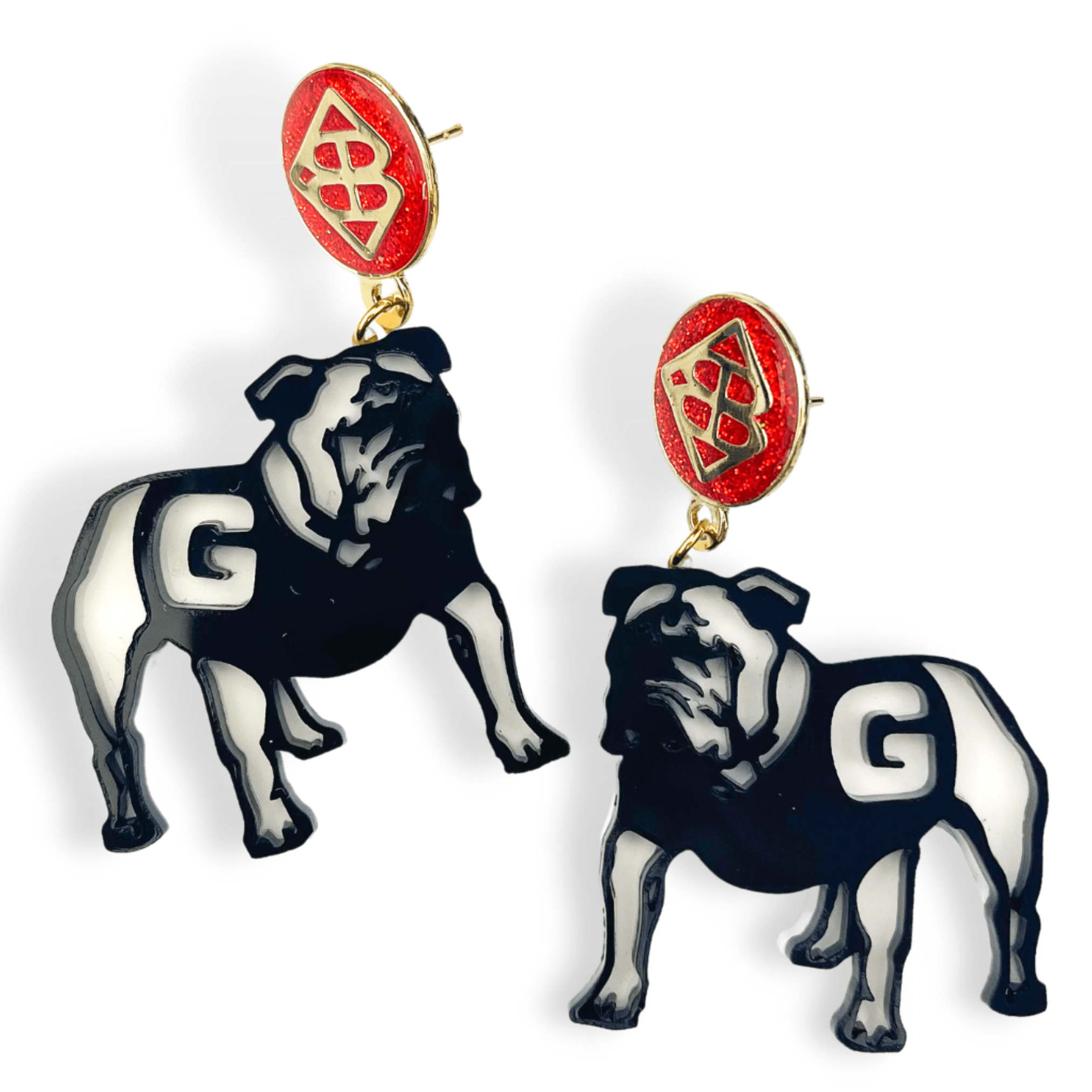 Georgia Bulldog Earrings