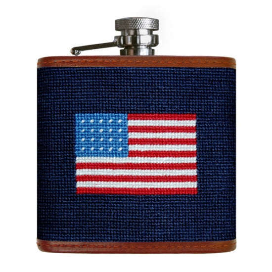 Needlepoint Flask- American Flag